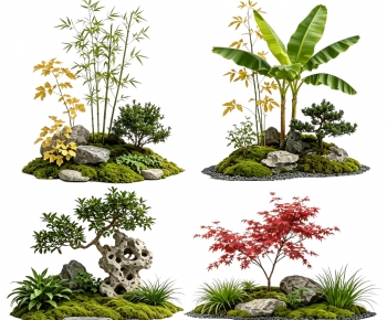 New Chinese Style Plant Landscaping-ID:163686995
