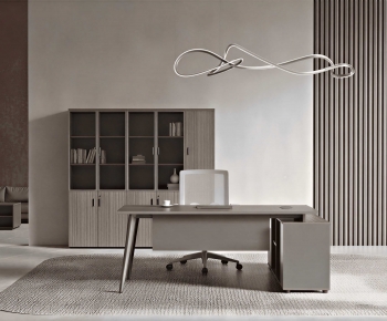 Modern Office Desk And Chair-ID:553581008