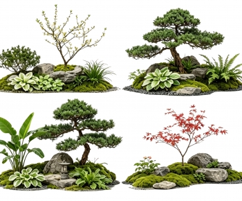New Chinese Style Plant Landscaping-ID:182334906