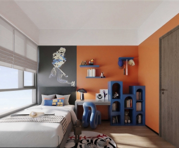 Modern Boy's Room And Son's Room-ID:517649751