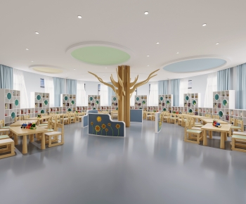 Modern Kindergarten Classrooms-ID:414686927