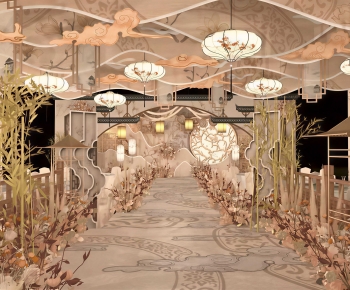 New Chinese Style Banquet Hall-ID:767204053