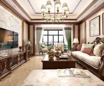 European Style A Living Room-ID:196132905