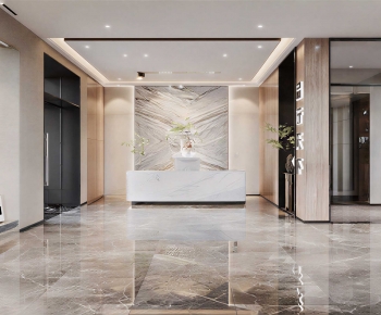 Modern Office Reception Desk-ID:166357045