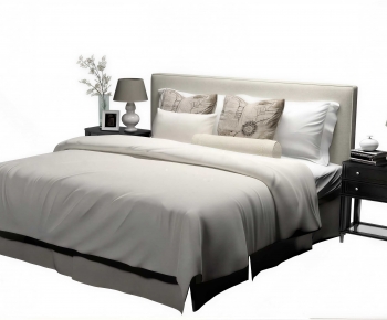 Modern Double Bed-ID:505869488