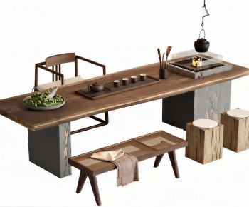 New Chinese Style Tea Tables And Chairs-ID:338843112