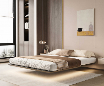 Modern Double Bed-ID:974821097