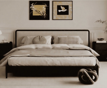 Modern Double Bed-ID:359976058