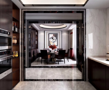 New Chinese Style Dining Room-ID:672132976