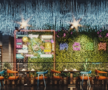 Industrial Style Barbecue Restaurant-ID:674256095