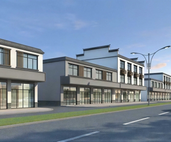 New Chinese Style Appearance Of Commercial Building-ID:654546022