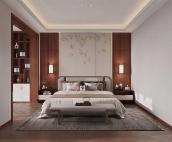New Chinese Style Bedroom-ID:342329035
