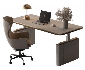 Modern Office Desk And Chair-ID:623692993