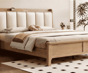 Modern Double Bed-ID:176451923