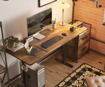 Industrial Style Desk-ID:162111045
