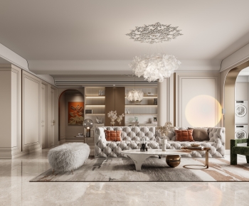 French Style A Living Room-ID:459618095