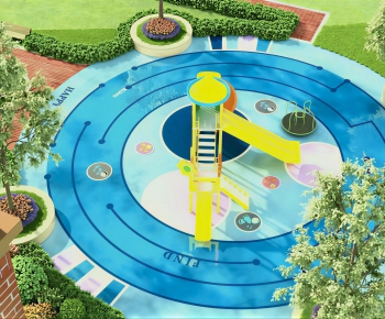 Modern Park Landscape-ID:588896991