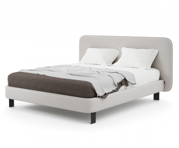 Modern Double Bed-ID:686986929