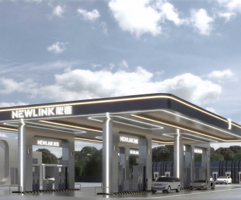 Modern Gas Station-ID:433906089