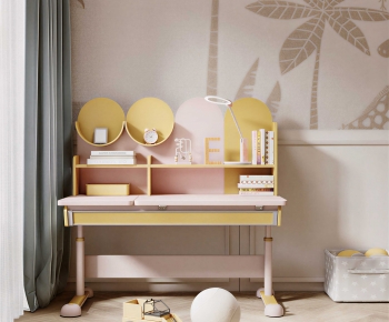 Modern Computer Desk And Chair-ID:399717097