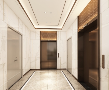 Modern Corridor/elevator Hall-ID:680144072