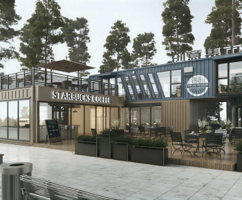 Modern Appearance Of Commercial Building-ID:520893105