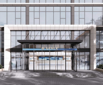Modern Facade Element-ID:672380924