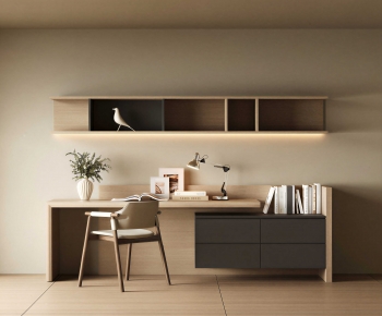 Modern Computer Desk And Chair-ID:999758962