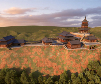 Chinese Style Ancient Architectural Buildings-ID:305678877