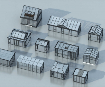 Modern Glass Sunshine Room-ID:374727019