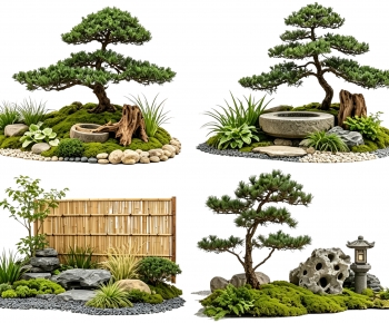 New Chinese Style Plant Landscaping-ID:213043936