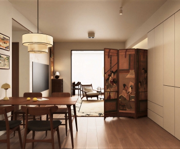 New Chinese Style Dining Room-ID:977072957