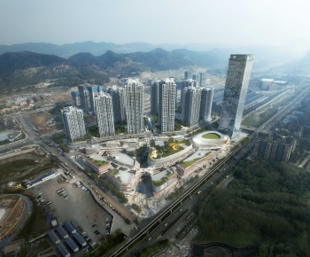 Modern Architectural Bird's-eye View Planning-ID:398163083
