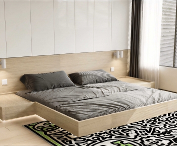 Modern Double Bed-ID:132016902