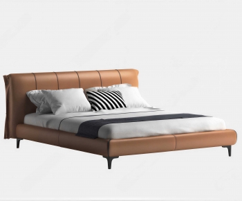Modern Double Bed-ID:917855021