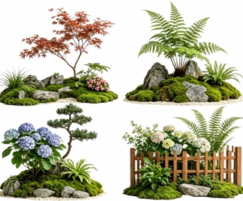 New Chinese Style Plant Landscaping-ID:761148945