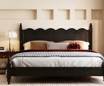 Modern Double Bed-ID:942790033