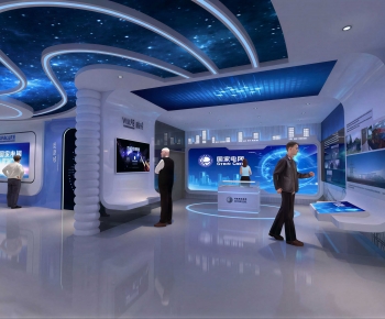 Modern Exhibition Hall-ID:678117047