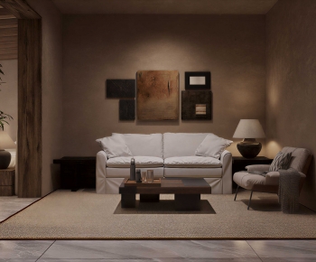 Wabi-sabi Style A Living Room-ID:874777085