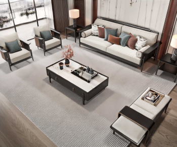 New Chinese Style Sofa Combination-ID:481357106