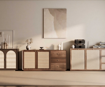 Wabi-sabi Style Side Cabinet-ID:233809958