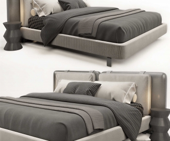Modern Double Bed-ID:424572942
