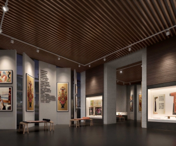 New Chinese Style Exhibition Hall-ID:658323055