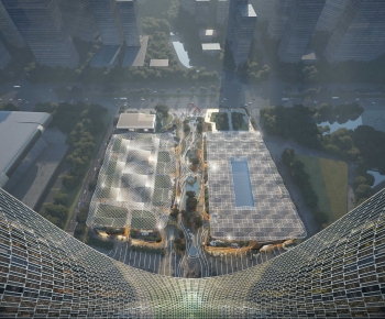 Modern Architectural Bird's-eye View Planning-ID:673186068