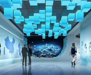 Modern Exhibition Hall-ID:736659052