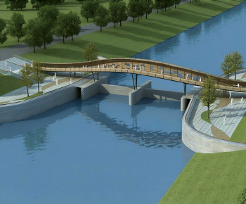 Modern Park Landscape-ID:196697955