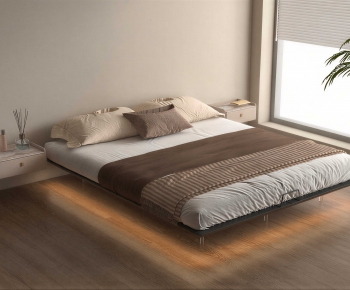Modern Double Bed-ID:218178035