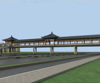New Chinese Style Building Component-ID:223331939