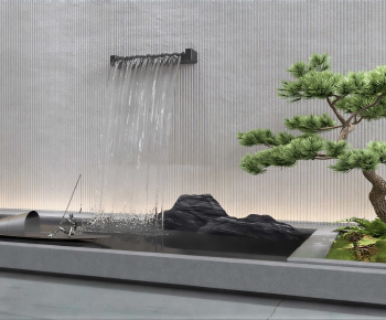 New Chinese Style Rockery Waterscape-ID:595104931