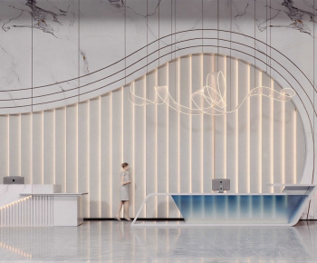 Modern Office Reception Desk-ID:847760925